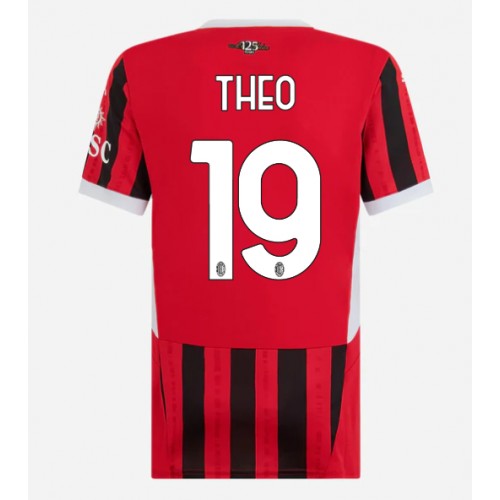 Dres AC Milan Theo Hernandez #19 Domaci za Žensko 2024-25 Kratak Rukav